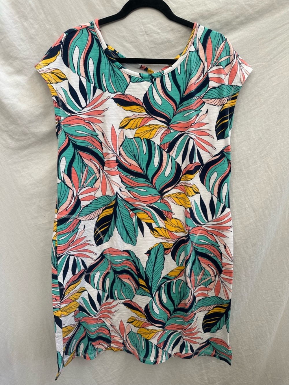 Talbots Multicolor Tropical Print Shift Dress